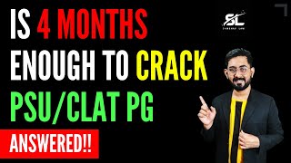 Is 4 months enough to crack CLAT PG 2025  CLAT PG 2025 Syllabus  CLAT LLM 2025 Books [upl. by Suiramad690]