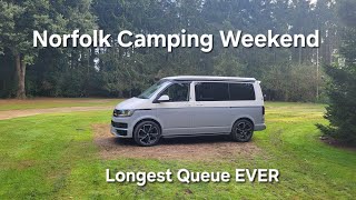 Clippesby Hall Norfolk Camping Weekend September 23 VW campervan Broads [upl. by Helge]