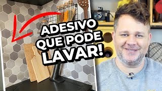 Adesivo de azulejo para Cozinha  O jeito mais fácil de aplicar [upl. by Chita559]