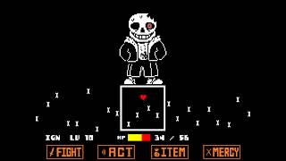 Unitale HorrorTale Sans戦Undertale fangame [upl. by Evreh]