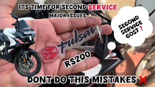 RS 200 bs6 second service cost  Major issues  Mistakes hr10motorider [upl. by Alitha]