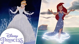 The BEST Princess Outfits and Transformations  Ariel Belle Cinderella amp More  Disney Princess [upl. by Richella]