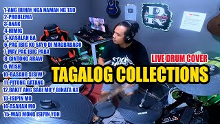 NONSTOP TAGALOG SONG LIVE DRUM COVER REY MUSIC COLLECTION [upl. by Alek584]