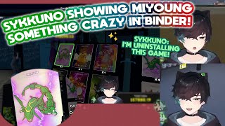 Uninstalled Sykkuno is showing Miyoung SOMETHING CRAZY inside his TCG CARD BINDER [upl. by Eseekram]