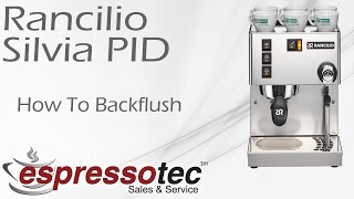 Rancilio Silvia PID  How to Backflush [upl. by Eniretac]