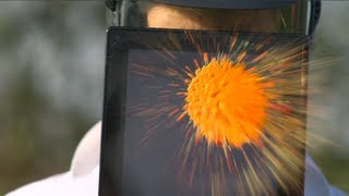 Tablet vs Paintballs  The Slow Mo Guys [upl. by Gnen]