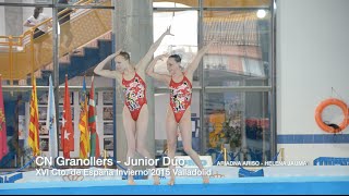 XVI Cto Invierno España  CN Granollers  Junior Dúo  Ariadna Arisó  Helena Jauma [upl. by Weidner]