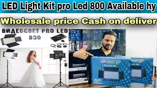 LED light Kit pro Led 800  New price 2023  Unboxingreview  YouTube or TikTok  photography LED [upl. by Nahtnahoj]