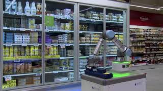 UV Sanitizing Autonomous ERFLEX Mobile Cobot For Retail  Enabled Robotics [upl. by Letsou]