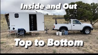 6x10 Cargo Trailer Camper Walkthrough  Simple and Light [upl. by Rovelli]