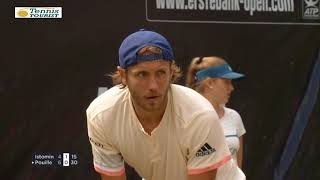 Denis Istomin vs Lucas Pouille highlights STUTTGART 2018 QF [upl. by Oramug]