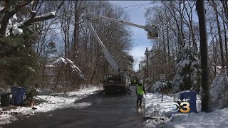 South Jersey Dealing With Major Power Problems After Snowstorm [upl. by Hpesoj]