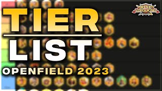 TIER LIST OPENFIELD MARS 2023  RISE OF KINGDOMS FR [upl. by Mahtal]