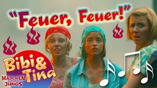 Bibi amp Tina  FEUER FEUER official Musikvideo in voller Länge aus Kinofilm 3 MÄDCHEN GEGEN JUNGS [upl. by Erodroeht]