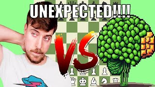 Epic Chess Battle Pea Brain vs MrBeast – Who Wins [upl. by Nage]