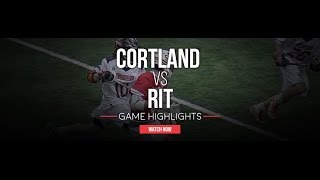 Cortland vs RIT  2016 College Highlights [upl. by Reagan]