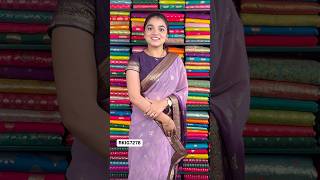 Georgette Myka Print Less Border Lilac And Wine Saree rkcollectionsarees [upl. by Eelarbed]