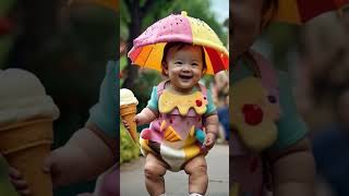 My creamy baby’s love ice cream shorts shortsfeed yt cutebaby baby funny trending cute 2024 [upl. by Zilla]