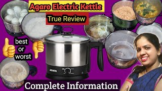 Agaro Multipurpose Electric Kettle Review  Best Electric Kettle [upl. by Merrill994]