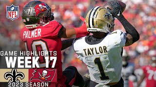 New Orleans Saints vs Tampa Bay Buccaneers Game Highlights  NFL 2023 Week 17 [upl. by Ainit]