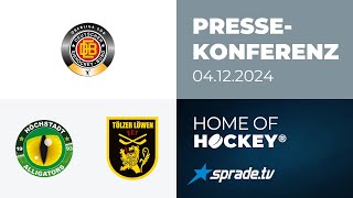 04122024  Pressekonferenz  Höchstadter EC vs Tölzer Löwen [upl. by Anaigroeg]