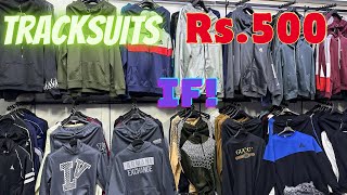 Winter tracksuit wholesale market  branded left over clothes garment manufacturerwholesale market [upl. by Nayrb]