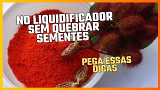 COMO FAZER COLORAU NO LIQUIFICADOR FÁCIL COLORAU CASEIRO PASO A PASO ATÉ A EMBALAGEM urucum [upl. by Erreipnaej]