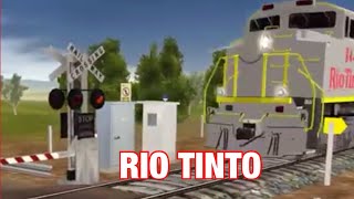 Rio Tinto Train Pulling Tankers Trainz 2 [upl. by Lenee]