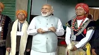 Modi enjoys Shillong tea [upl. by Sirahc]