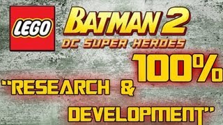 LEGO Batman 2  DC Superheroes  100 Walkthrough  Chapter 9  Research amp Development [upl. by Letnahc504]