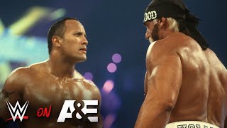 The Rock amp Hulk Hogan look back at dream WrestleMania moment AampE WWE Rivals The Rock vs Hulk Hogan [upl. by Seligmann]