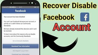 We Cannot Review The Decision To Disable Your Account  How to recover disable facebook account 2021 [upl. by Nimsay521]