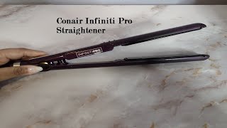 In Hand Review of INFINITIPRO BY CONAIR Tourmaline Ceramic Flat Iron [upl. by Airb]