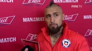 Arturo Vidal FIFA Man of the Match  Match 3 Cameroon V Chile [upl. by Ekyt]