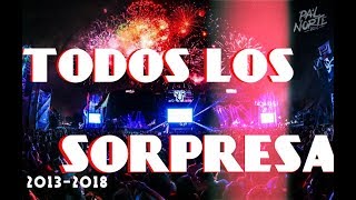 Todos los artistas sorpresas de PAL NORTE desde el 2013 a 2018 [upl. by Alansen226]