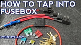 HOW TO SAFELY TAP INTO THE CAR FUSEBOX [upl. by Llehcram]