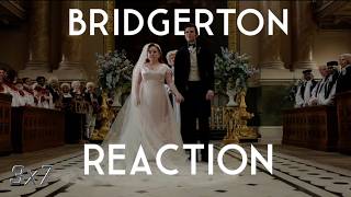 Bridgerton Reaction Joining of Hands S3E7 [upl. by Dnalyr]