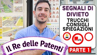 SEGNALI DI DIVIETO PT1  IL RE DELLE PATENTI  PATENTE B  ESAME DI TEORIA [upl. by Aneelas850]