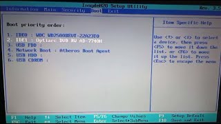 Intel Bios Boot Priority Order Setting Karna Sikhen [upl. by Nodyl]