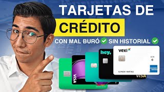 5 Tarjetas de Crédito que SIEMPRE APRUEBAN  Sin Importar tu Historial [upl. by Petta750]