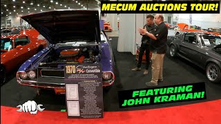 JAWDROPPING Cars At Mecum Auctions 2023 Exclusive Tour w JOHN KRAMAN [upl. by Pasol46]