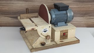 How To Make Disc Sander Machine  12 inch30cm  Velcro Sander  Cırtlı Disk Zımpara [upl. by Brewer]