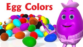 Learn Colors for children  Learning Colors For Kids Toddlers  3D Surprise Eggs Colour Songs [upl. by Nathalia]