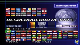 Winning Eleven 2002 desbloqueado al 100 [upl. by Eira124]