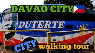 downtown DAVAO CITY tour  first time visit [upl. by Ycnaffit]