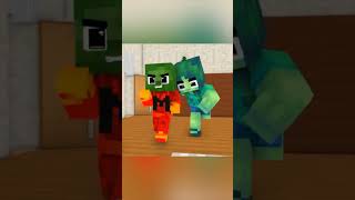 Zombie broke princess mermaids heart 💔 shorts minecraft viral [upl. by Aimit]