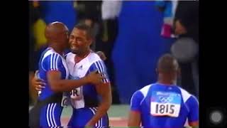 Men’s 4x100m Relay Final  Athens Olympics 2004 [upl. by Sabec289]