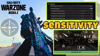 USE THESE SENSITIVITY SETTINGS TO DOMINATE IN WARZONE MOBILE  CONTROL PRESET CODE [upl. by Heiner]