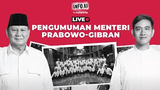 LIVE Breaking News Pengumuman Menteri Kabinet PrabowoGibran 20242029 [upl. by Sokul594]