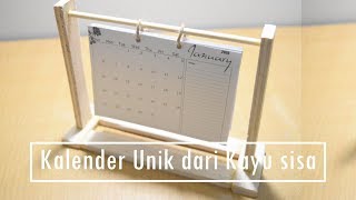 DIY kalender meja unik 2019  How to make calendar [upl. by Onek]